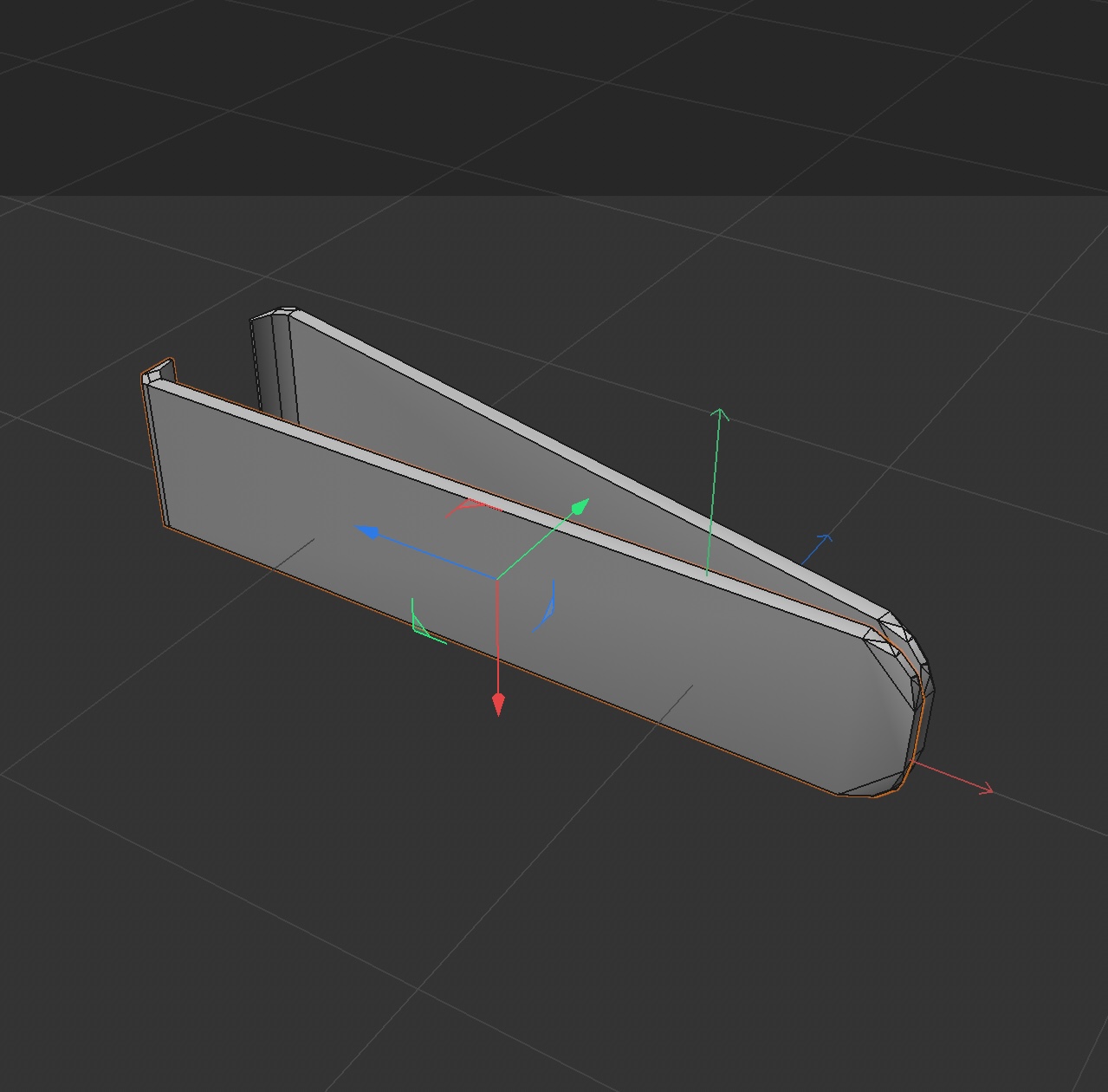 I combined the two main body parts of the nail clipper.